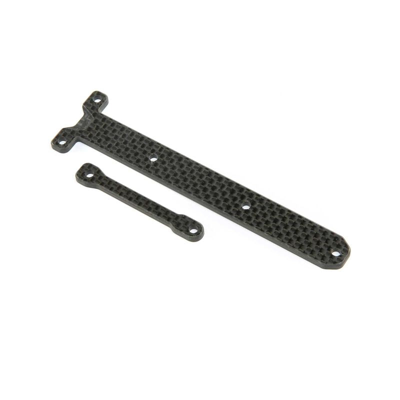 LOSI TLR231088 Carbon Chassis Brace Support Set: 22X-4