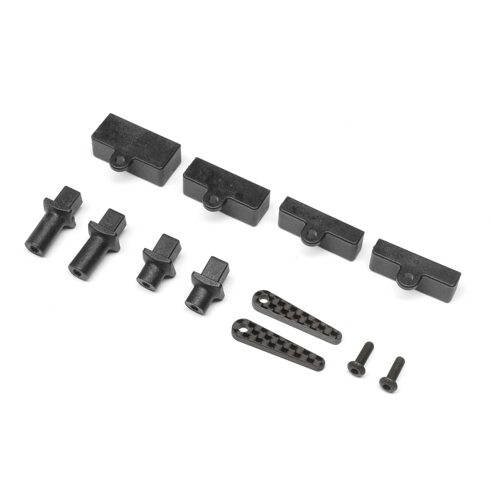 LOSI TLR231102 Carbon Tab Battery Mount Set: 22X-4