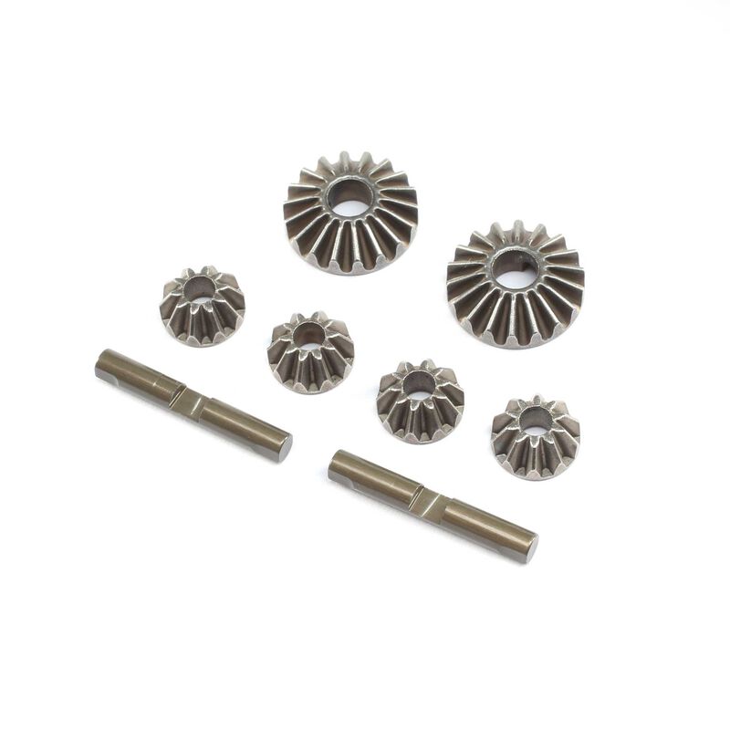 LOSI TLR232129 Diff Gear & Cross Pin Set Metal: 22X-4