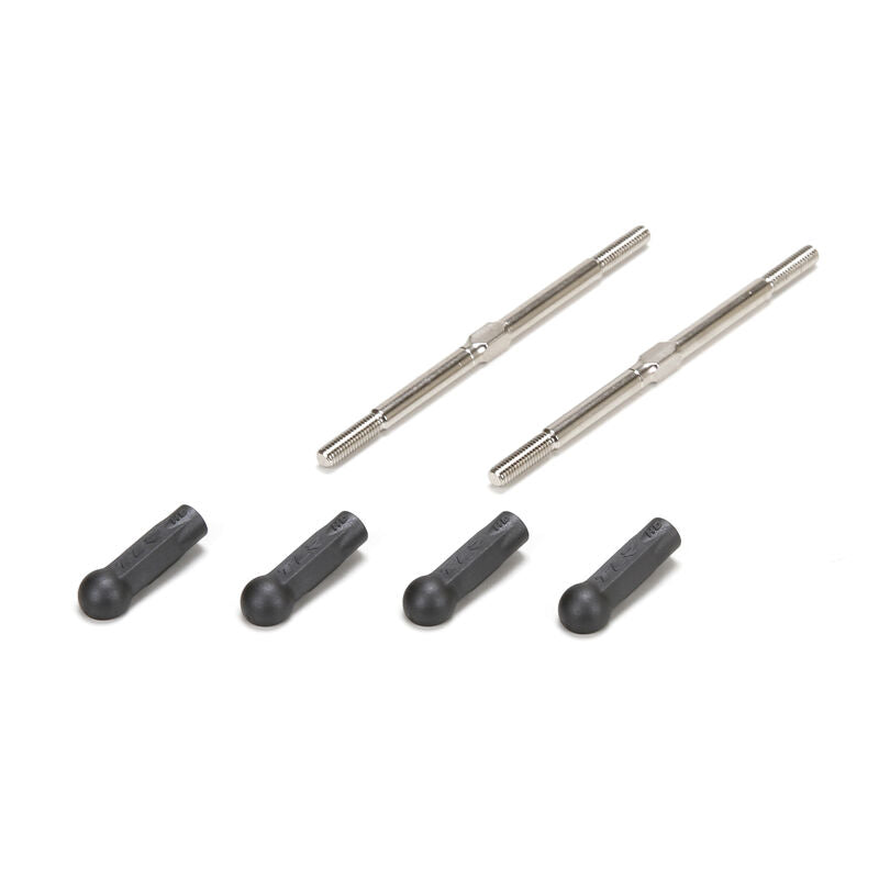 LOSI TLR234038 Turnbuckle, HD, 75mm (2): 22SCT, 2.0