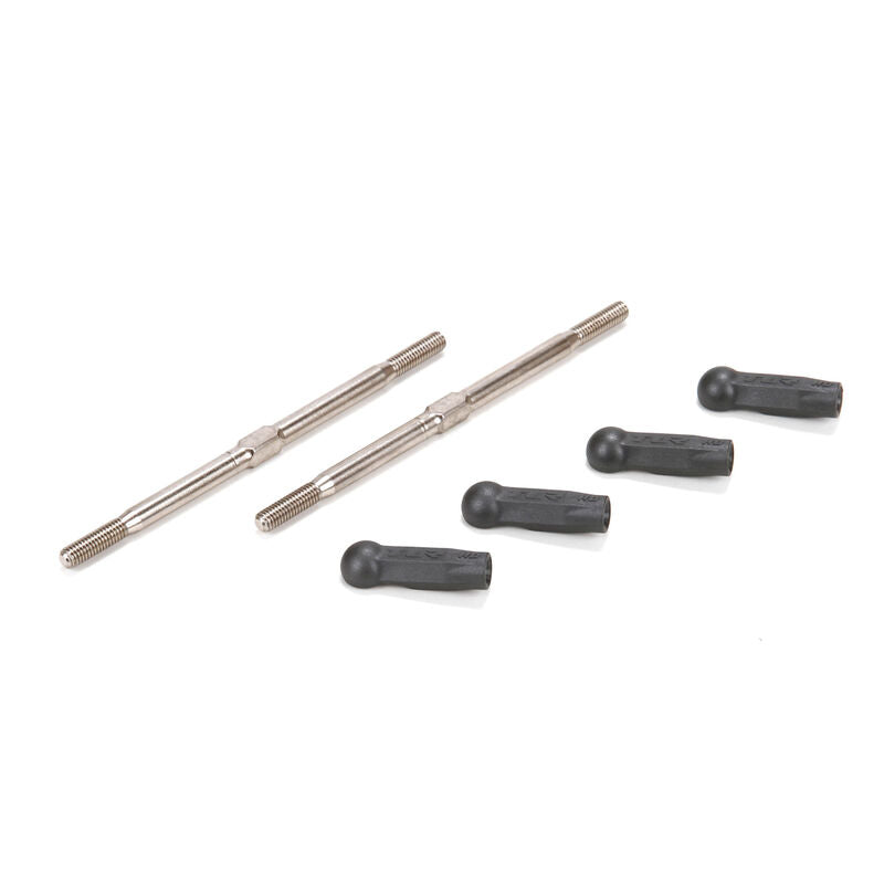 LOSI TLR234043 Turnbuckle, HD, 80mm (2): 22T 2.0