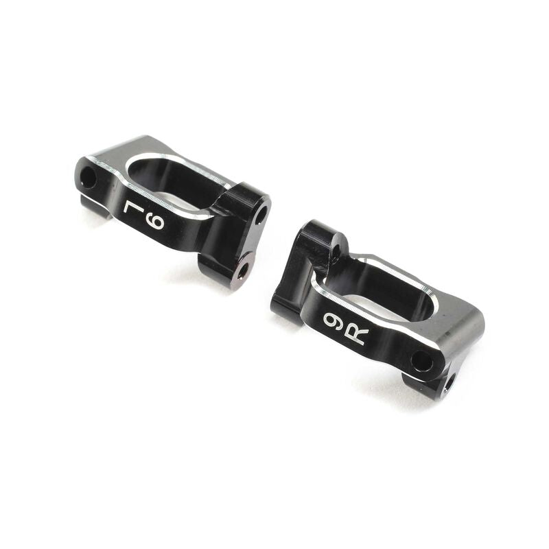 LOSI TLR234119 Caster Block Set, 9 deg, Aluminum: 22X-4