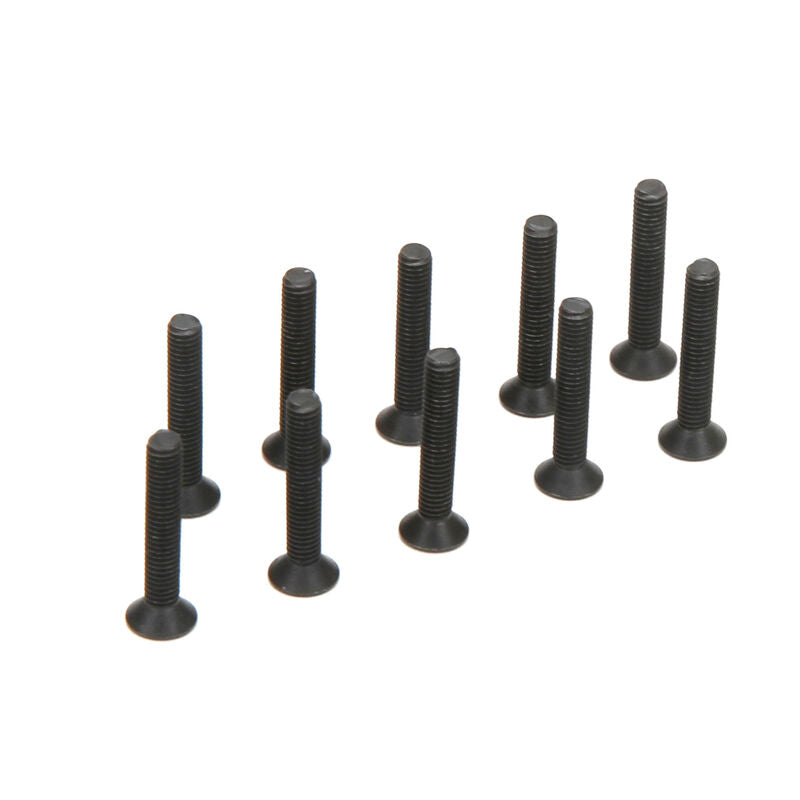 LOSI TLR235005 Flat Head Screws, M3 x 18mm (10)
