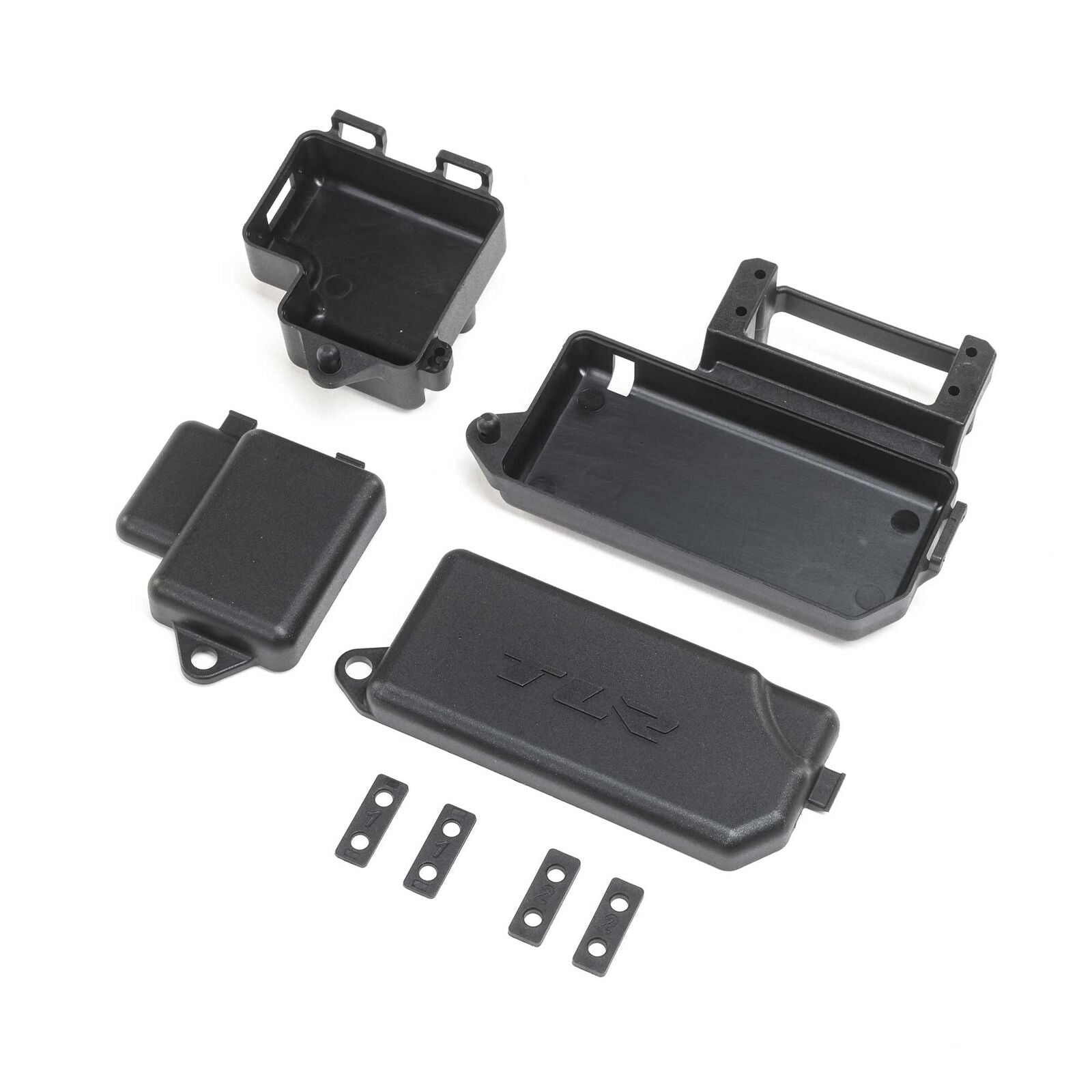 LOSI TLR241077 Servo & Receiver Mounts: 8X 2.0
