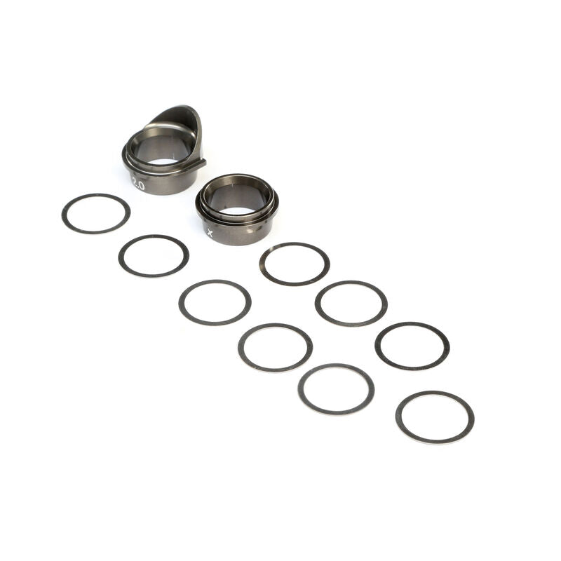 LOSI TLR242026 Rear Gearbox Bearing Inserts Aluminum: 8X, 8XE