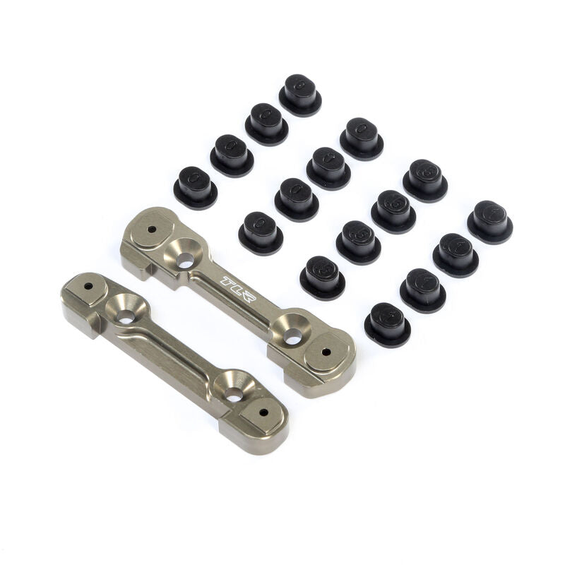 LOSI TLR244049 Adjustable Front Hinge Pin Brace with Inserts: 8X, 8XE