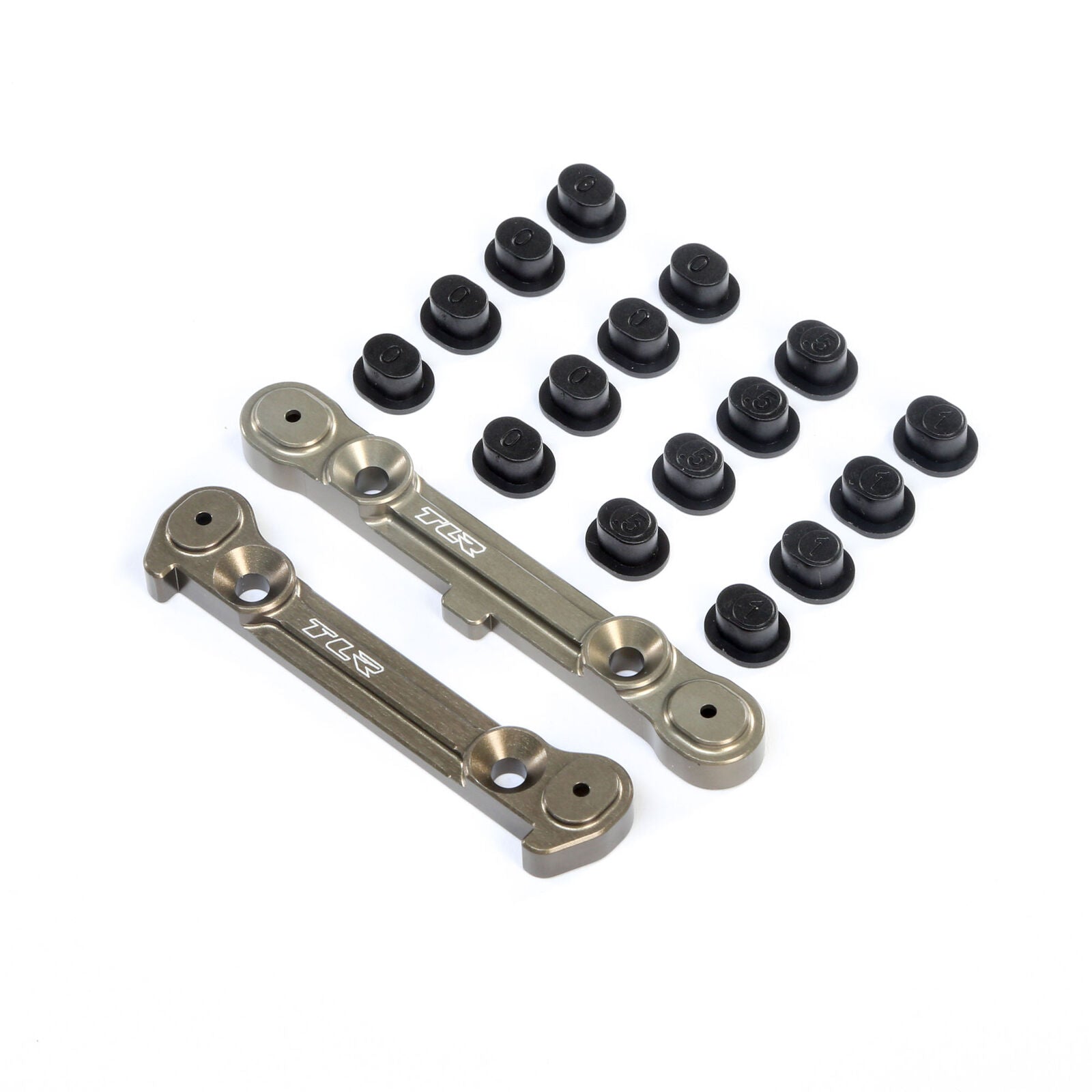 LOSI TLR244050 Adjustable Rear Hinge Pin Brace w/Inserts: 8X