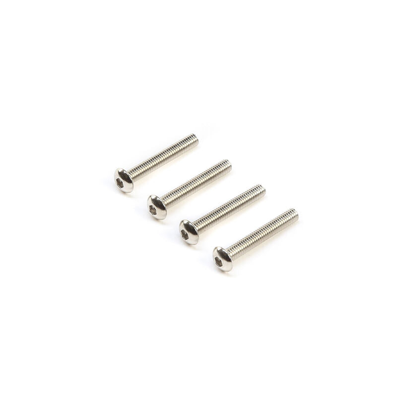 LOSI TLR245006 Left Hand Button Head Screws, M3x20mm (4)