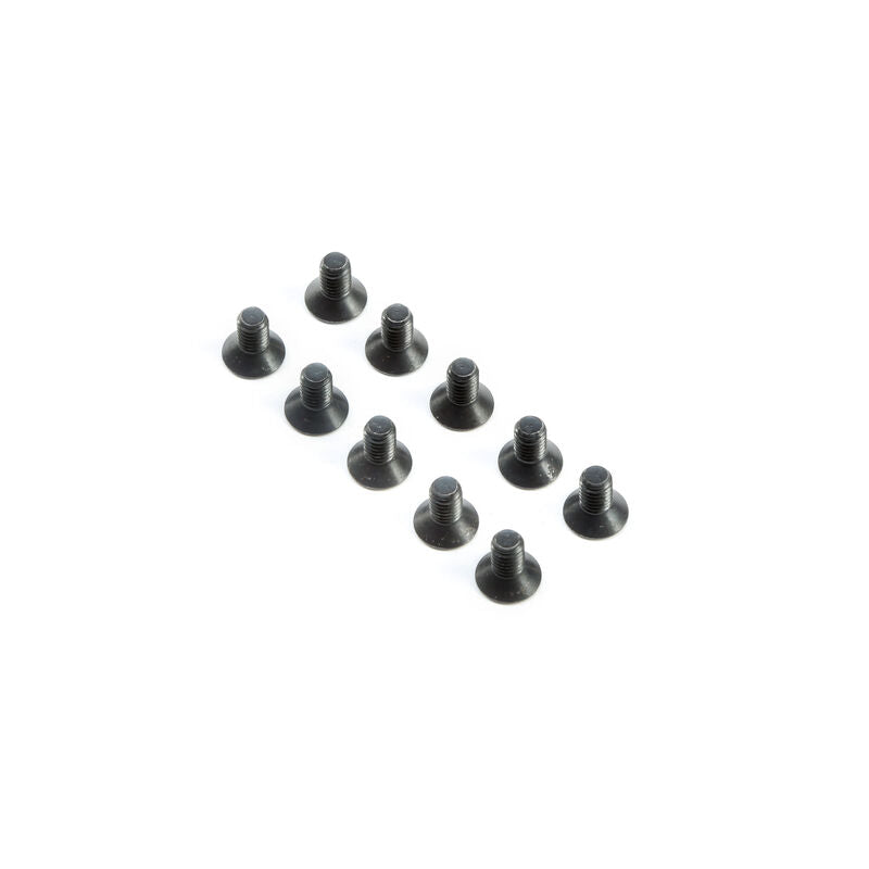 LOSI TLR245010 Flat Head Screws, M4x8mm (10)