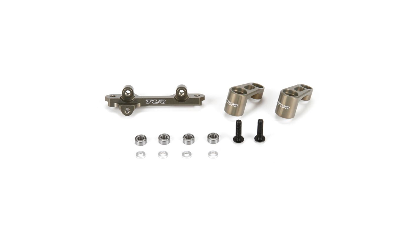 LOSI TLR331016 Bellcranks and Drag Link, Aluminum: 22/T/SCT 2.0