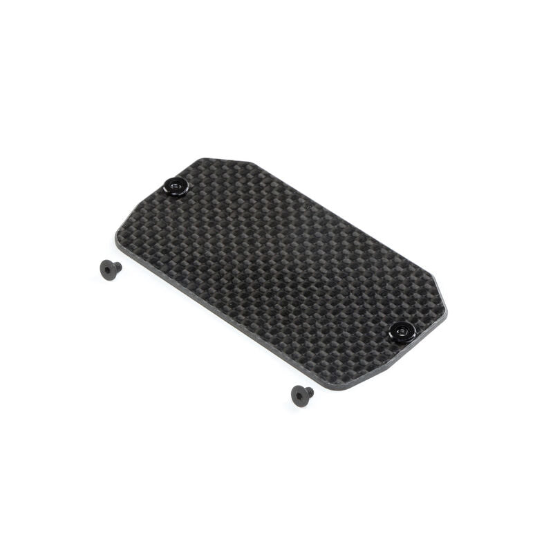 LOSI TLR331038 Carbon Electronics Mounting Plate: 22 5.0