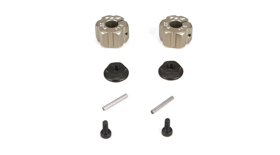 LOSI TLR332011 Rear Hex +1.5mm Width Aluminum 22-4