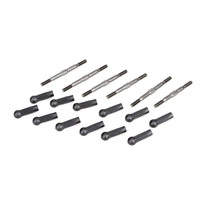 LOSI TLR334016 HD Turnbuckle Kit, Titanium (6): 22/2.0