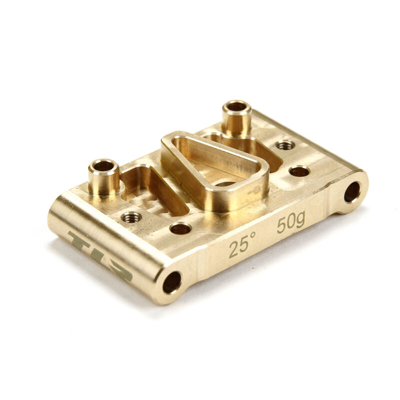 LOSI TLR334020 Front Pivot, 25 deg, 50 gram, Brass: 22 2.0
