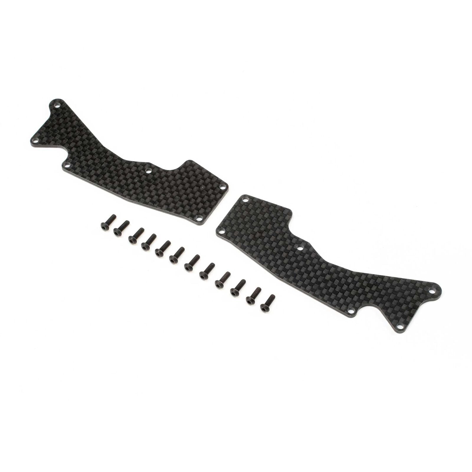 LOSI TLR344047 Front Arm Inserts Carbon 8XT