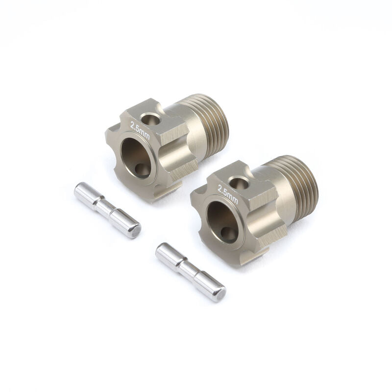 LOSI TLR352003 Wheel Hex and Pin, +2.5mm (2): 5B, 5T, MINI WRC
