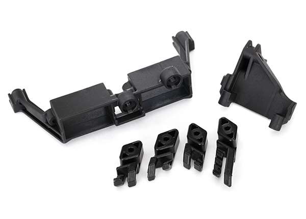 TRAXXAS 8240 Servo mount, 2-speed/ servo mount, T-Lock/ wire clips *DISC*