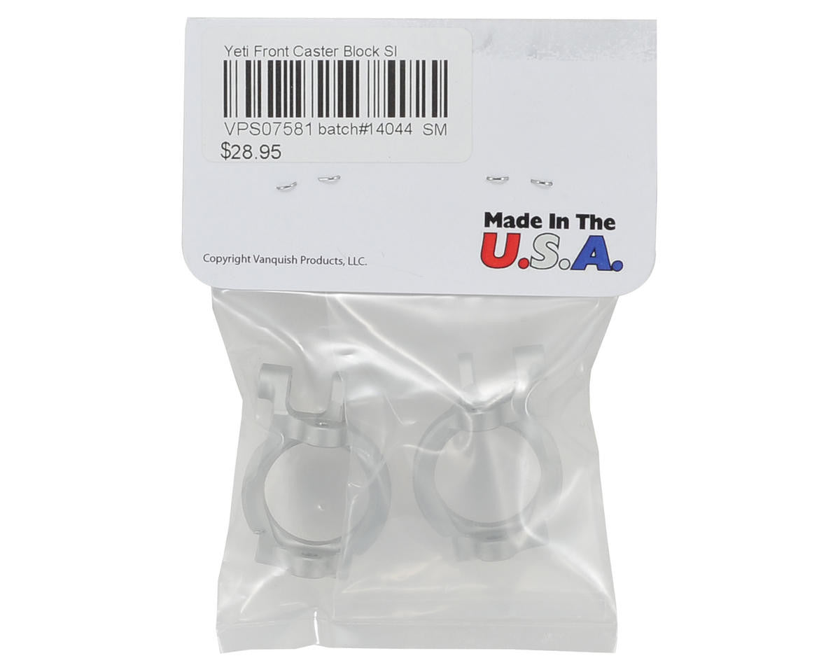 VANQUISH VPS07581 Yeti Front Castor Block Set (Silver)