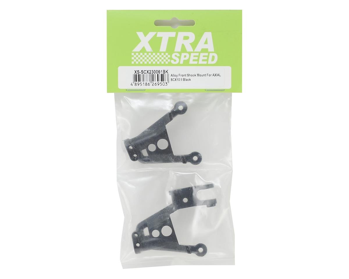 XTRA SPEED XS-SCX230061BK SCX10 II Aluminum Front Shock Hoops Black