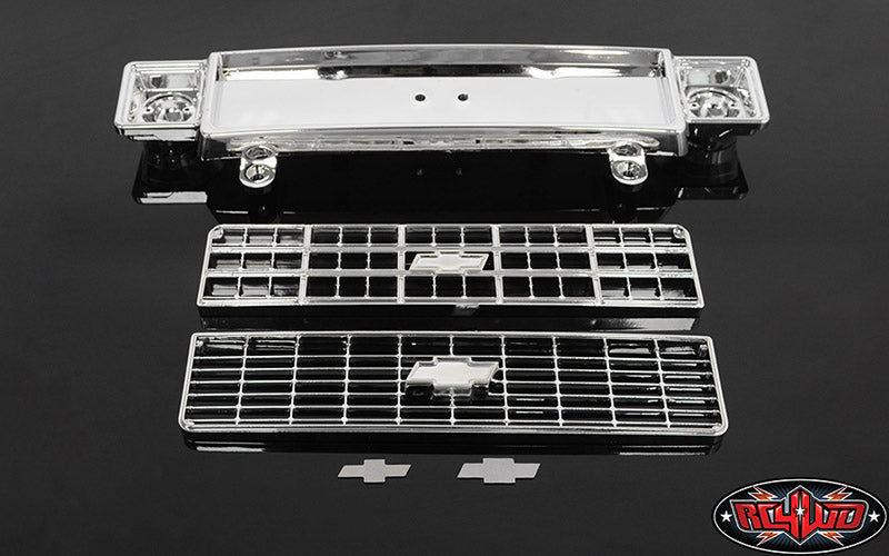 RC4WD Z-B0124 Chevrolet Blazer Chrome Front Grille w/Optional Inserts
