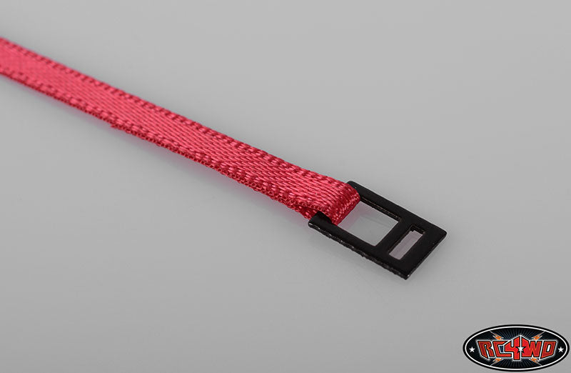 RC4WD Z-S0929 Red Tie Down Strap with Metal Latch