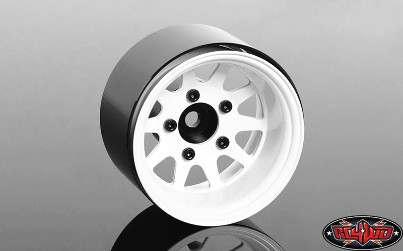 RC4WD Z-W0284 Deep Dish Wagon 1.55" Stamped Steel Beadlock Wheels (White)