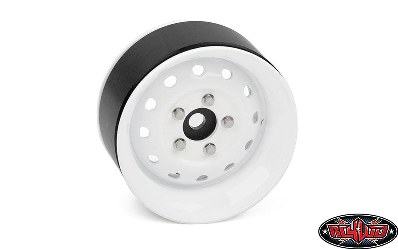RC4WD Z-W0341 Heritage Edition Stamped Steel 1.9 Wheels (White) (4)