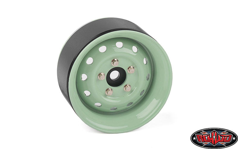 RC4WD Z-W0342 Heritage Edition Stamped Steel 1.9 Wheels (Grasmere Green) (4)