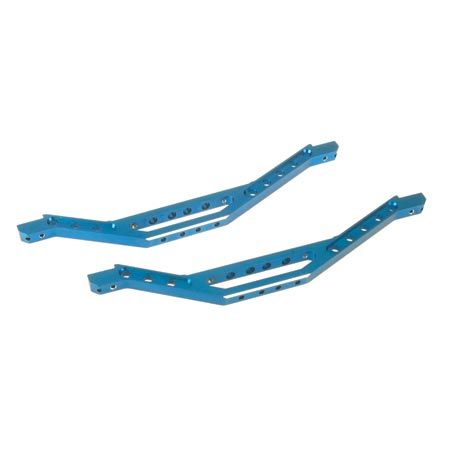 DYNAMITE DYN7603B Aluminum Lower Chassis Braces Blue *DISC*