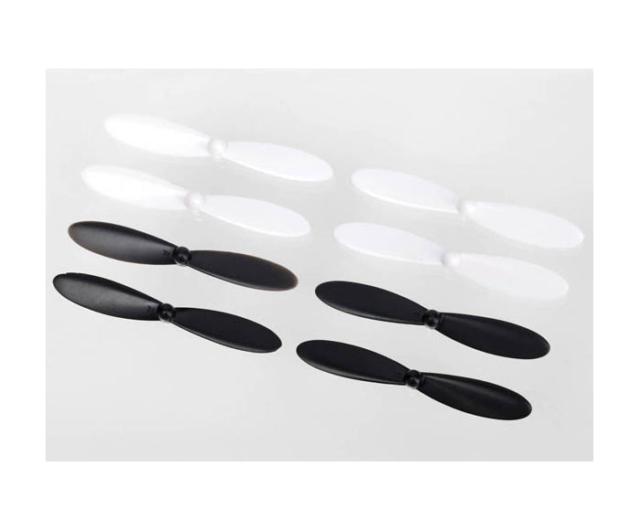 TRAXXAS 6225 Rotor blade set, white (4), black (4)