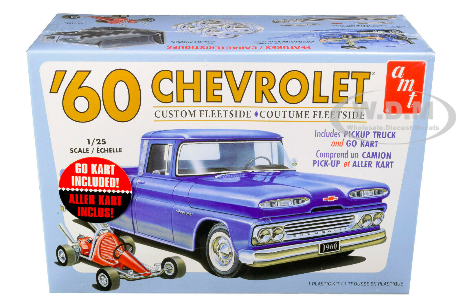 AMT 1063 1/25 1960 Chevy Fleetside Pickup with Go Kart