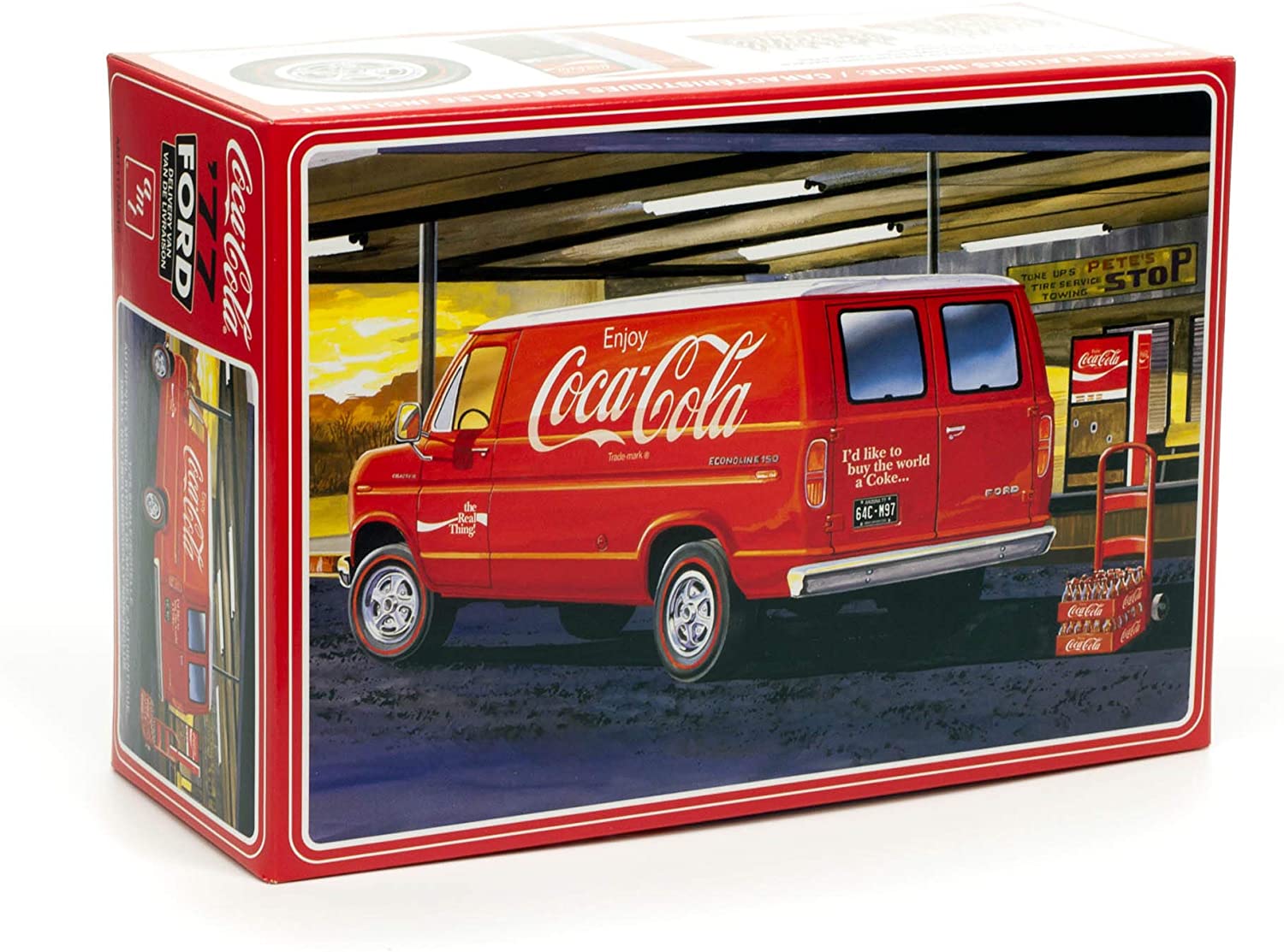 AMT 1173 1/25 1977 Ford Van w/Vending Machine Coca-Cola