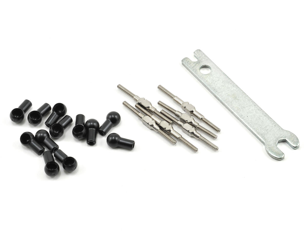 ASSOCIATED 21055 Titanium Turnbuckle Kit w/Ball Cups &amp; Wrench