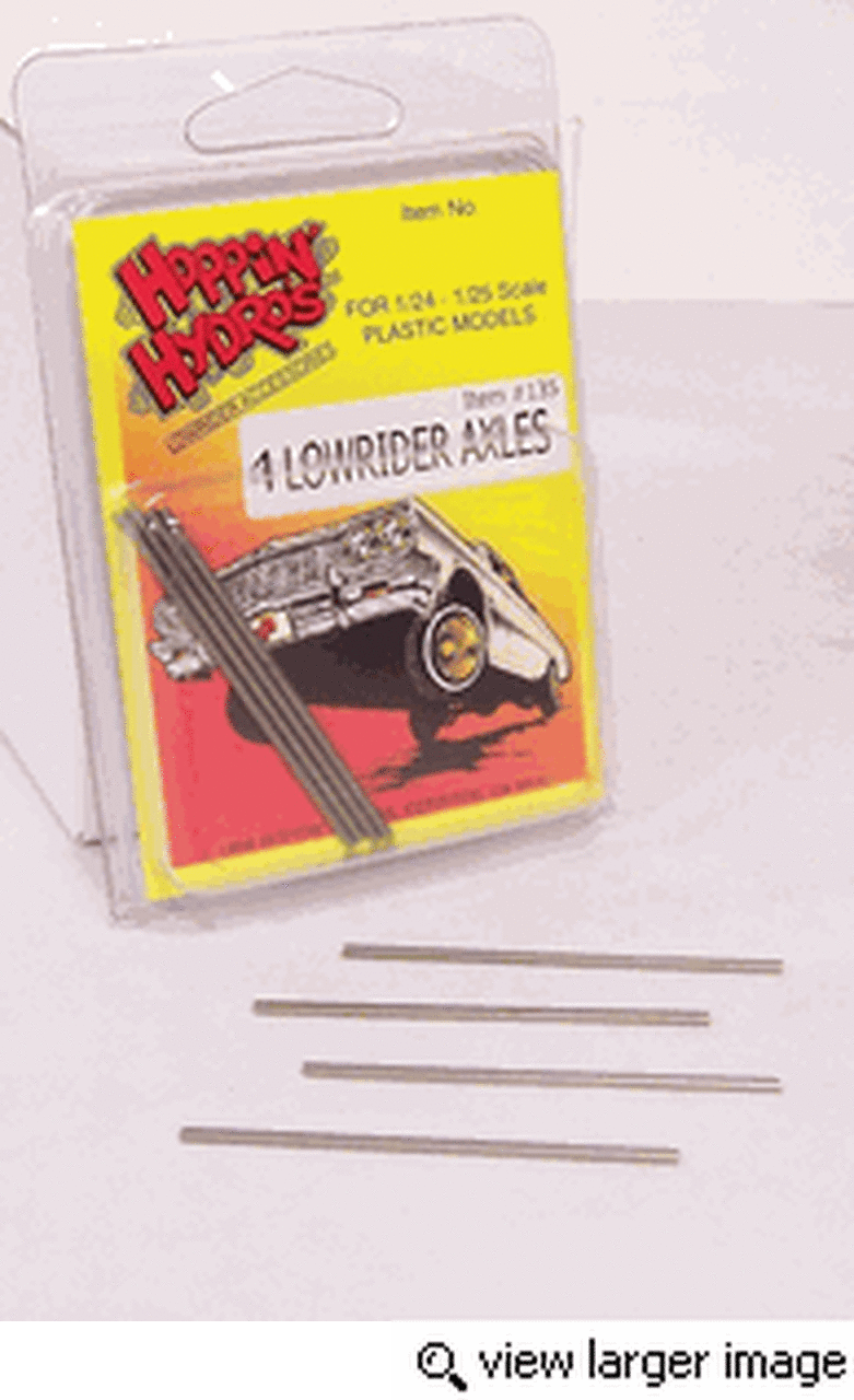 HOPPIN HYDROS 135 4 PC LOWRIDER RIM AXLES