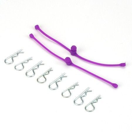 DUBRO 2250 Body Klip Retainers Purple