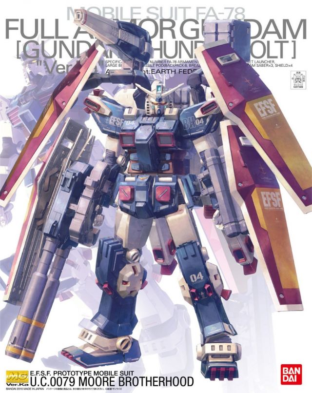 BANDAI 207589 MG FA-78 Full Armor Gundam Thunderbolt Ver.Ka 1/100 Model Kit