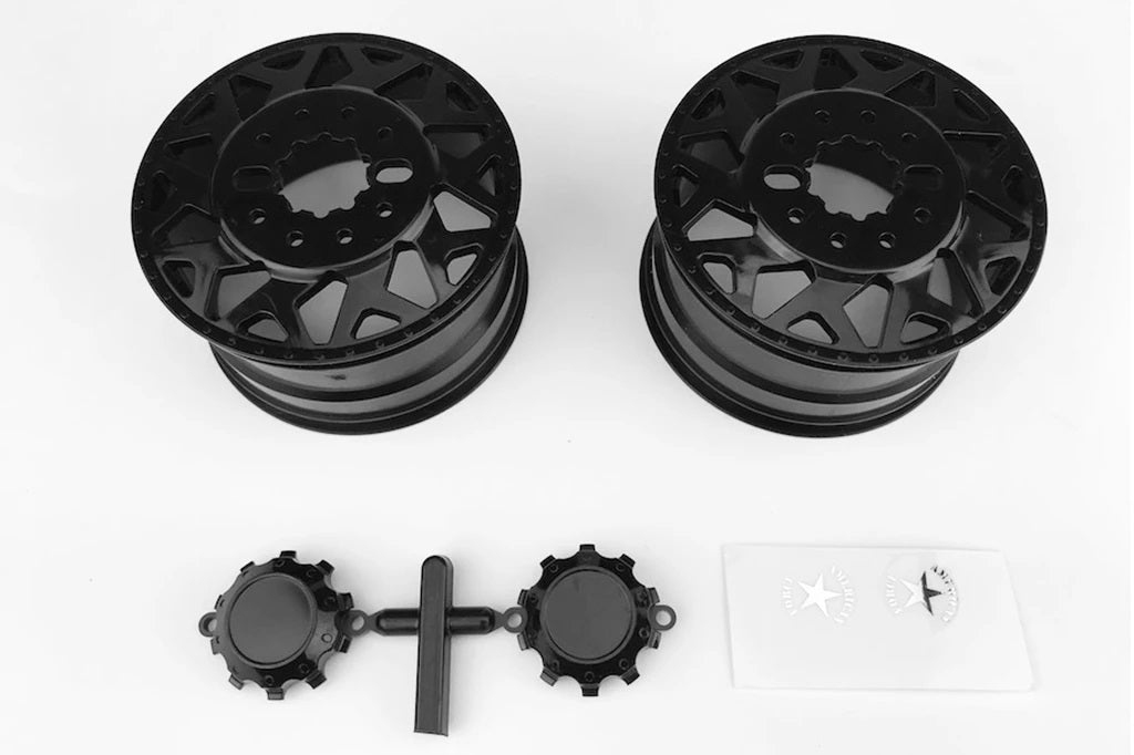 CEN RACING CD0603 American Force H01 Contra Wheels (Black w/ Black Cap), for DL-Series F450 SD