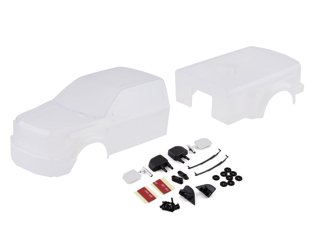 CEN RACING CD0903 Ford F-450 Complete Body Set w/Light Buckets (Clear) (447mm Wheelbase)