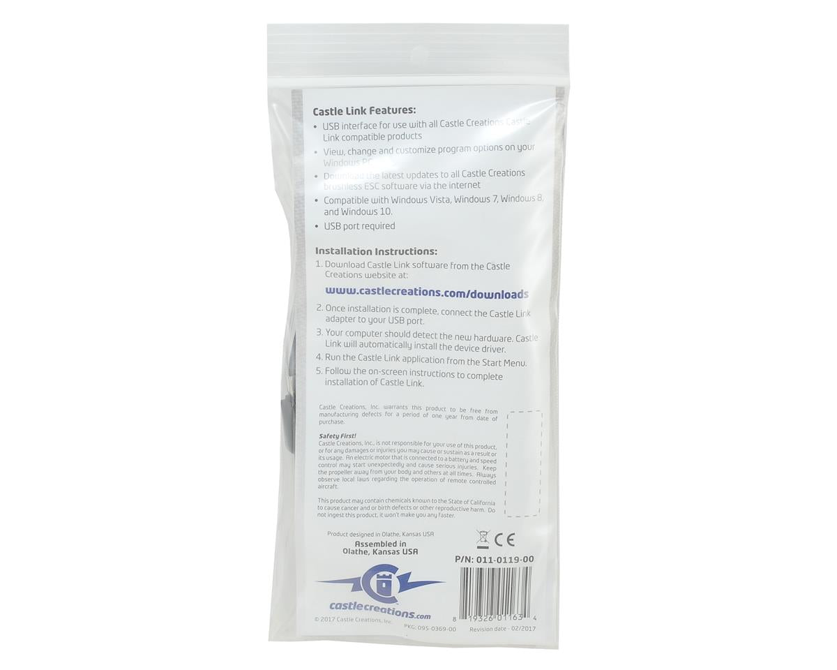 CASTLE 011-0119-00 Castle Link USB Programming Kit V3