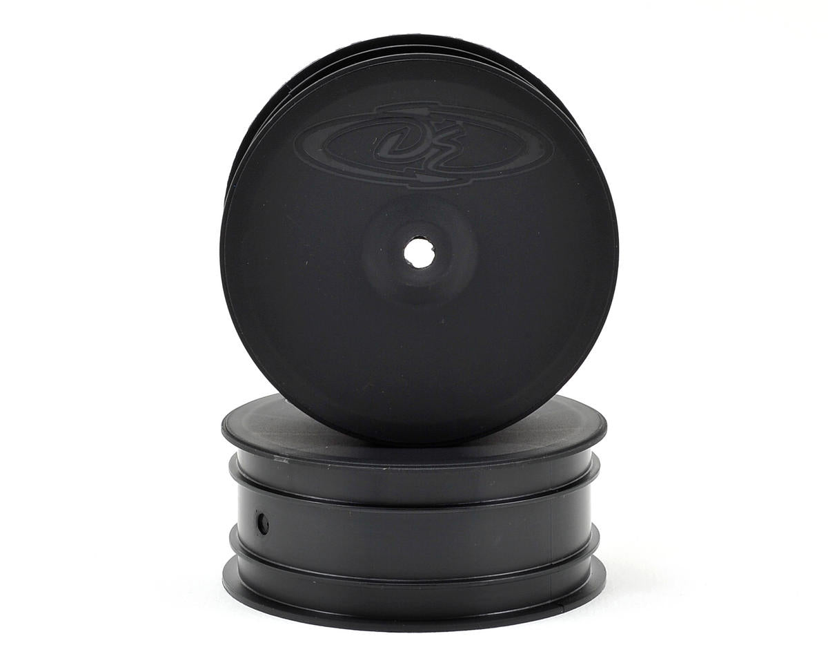 DE RACING DER-SB-L4B DER-SB-L4B Speedline Buggy Wheels Front Black Losi 22-4