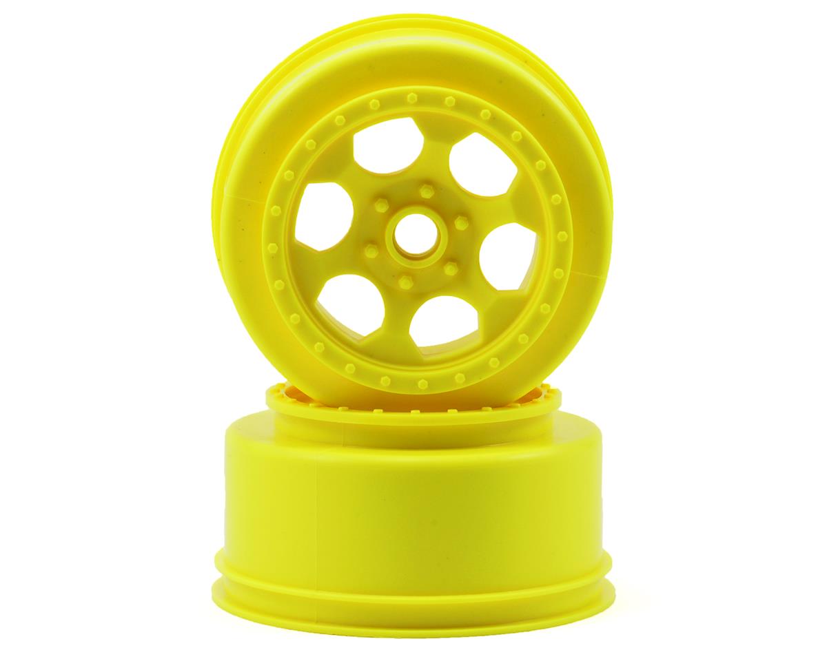 DE RACING DER-SCT-AFY Trinidad SC Wheels ASC SC10 Front Yellow