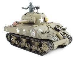 HENG LONG 3898-1 1/16 M4A3 Sherman Real Radio Battle Tank Figure