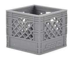 SCALE BY CHRIS SBC026MG Medium Milk Crate (Grey)