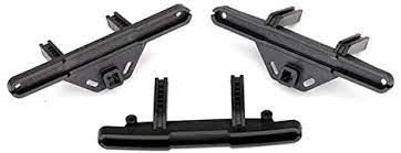 TRAXXAS 8067X Bumper mounts, front & rear/ bumper mount, rear (offset)