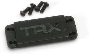 TRAXXAS 5326X Cover plate, steering servo / 3x8 BCS (4)