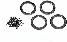 TRAXXAS 8169T Beadlock rings, black (1.9") (aluminum) (4)/ 2x10 CS (48)
