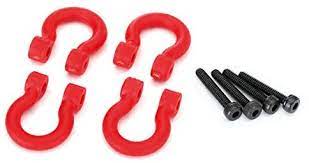 TRAXXAS 8234R Bumper D-Rings Red Front or Rear 2.0x12 CS (4)
