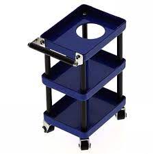 YEAH RACING YA-0628BU 1/10 3 Tiered Metal Rolling Shop Cart Kit (Blue)