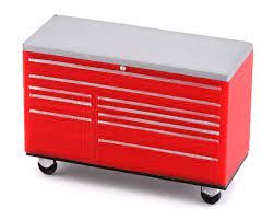 SCALE BY CHRIS SBCSS24C 1/24 Classic Roll Around Tool Box (Red)