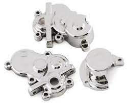 REDCAT RER14525 Transmission Case w/ Gear Cover (Chrome) (1set)